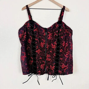 TRIPP Black and Red Corset Tan